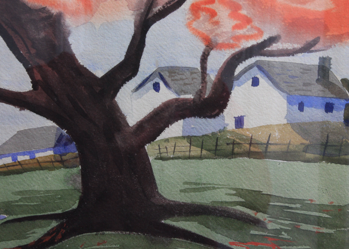 John Ward Framed Original Watercolor