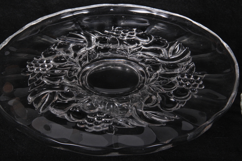 Trio of Crystal and Glass Vegetable Trays