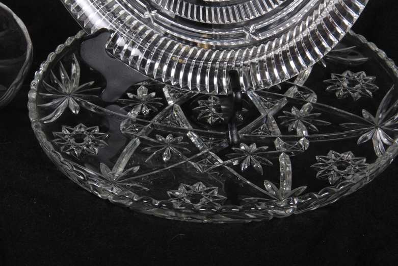 Trio of Crystal and Glass Vegetable Trays