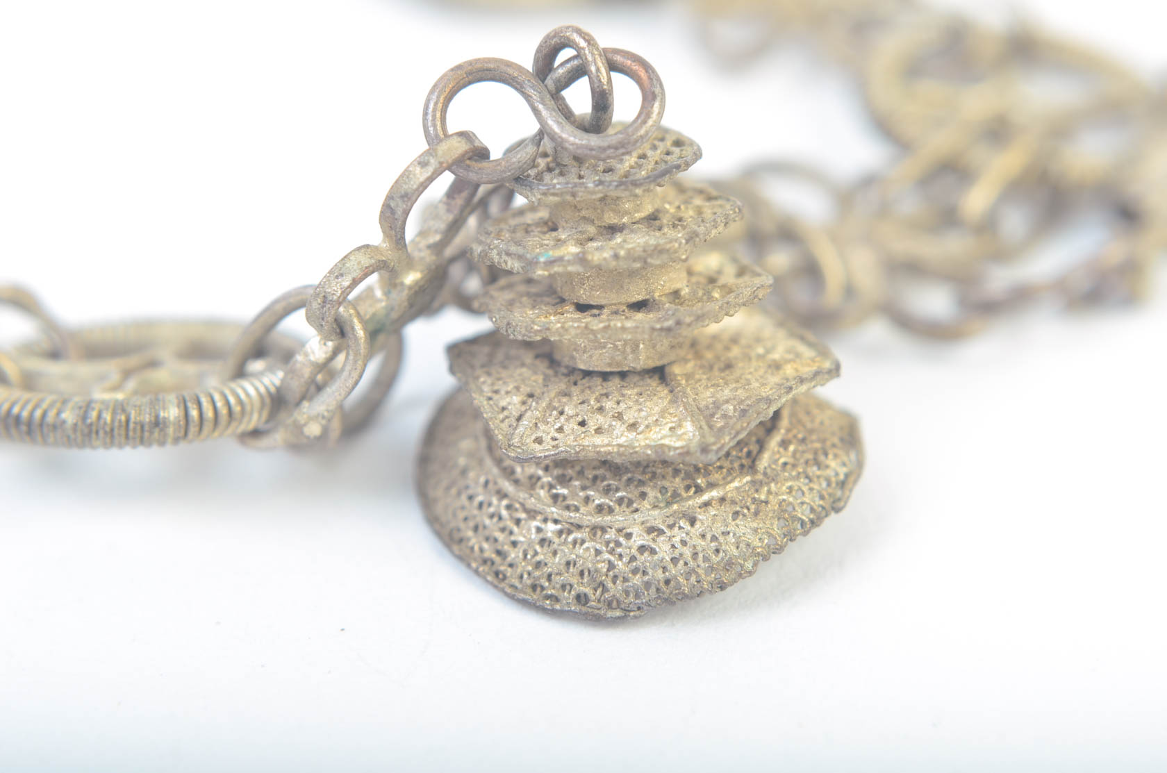 Vintage Metal Charm Bracelet