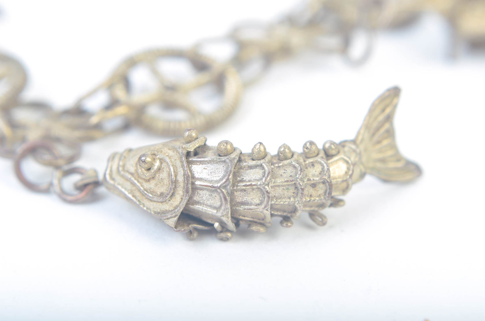 Vintage Metal Charm Bracelet