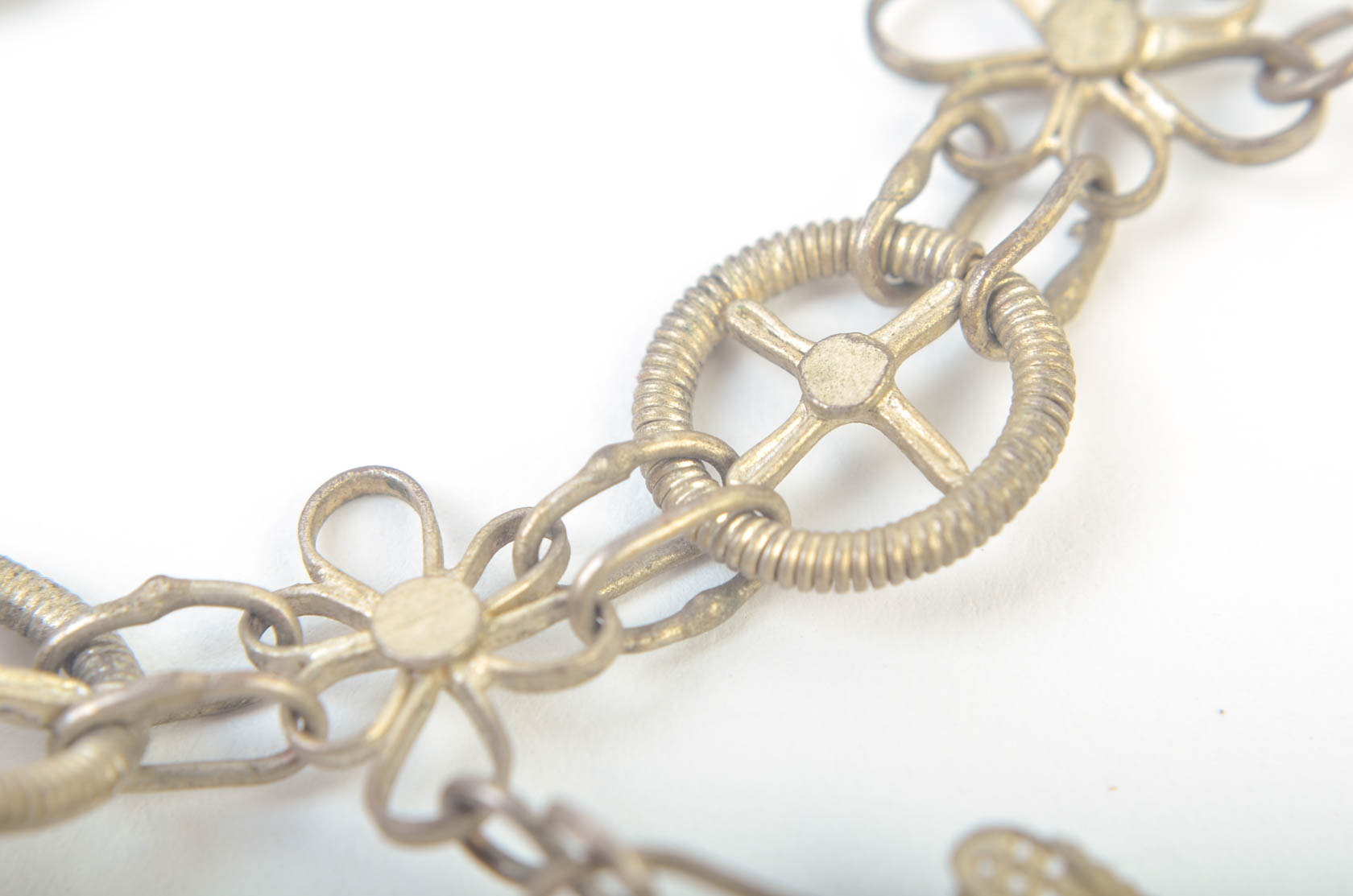 Vintage Metal Charm Bracelet