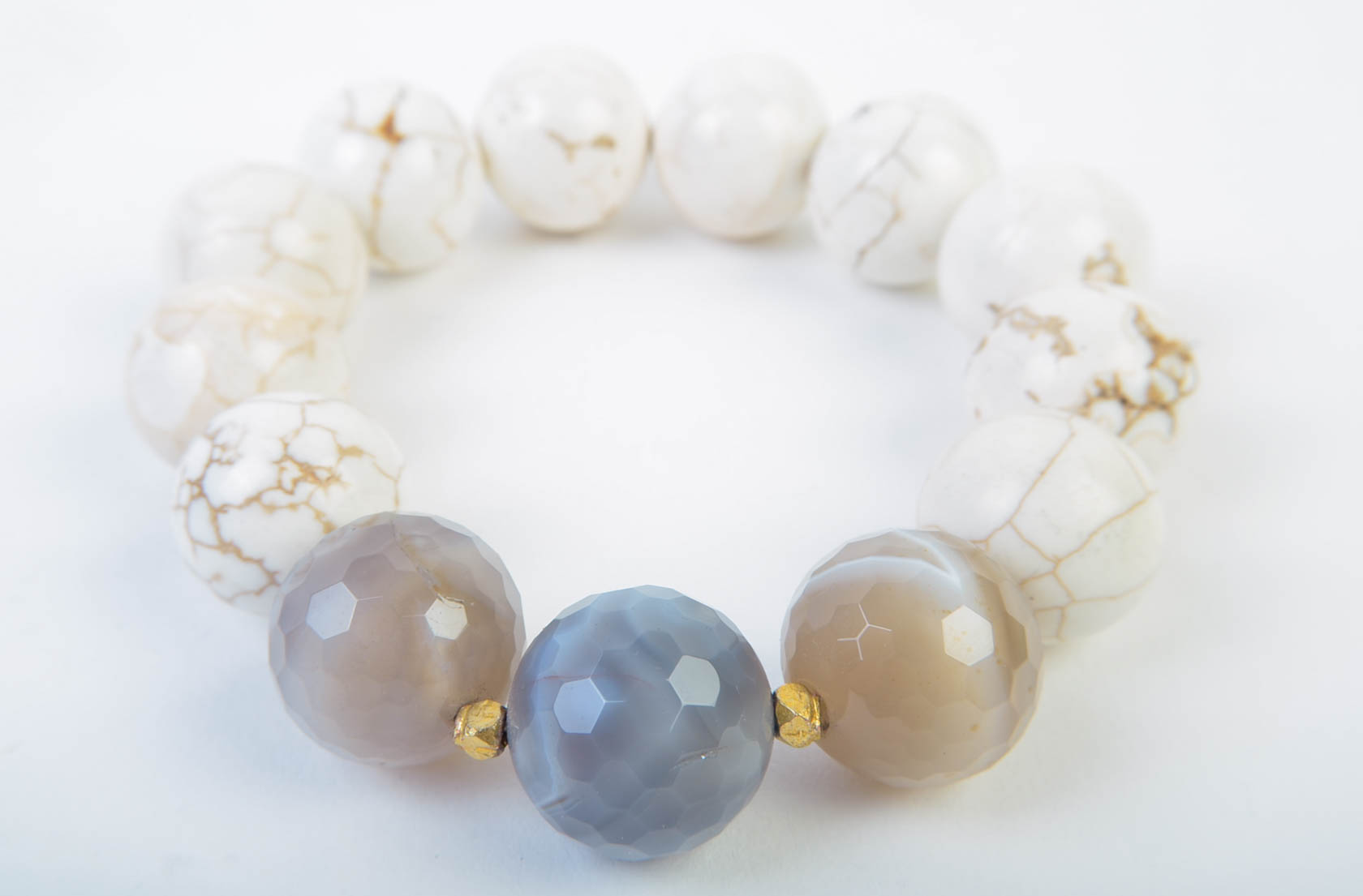 Trio of Hardtone Bead Bracelets