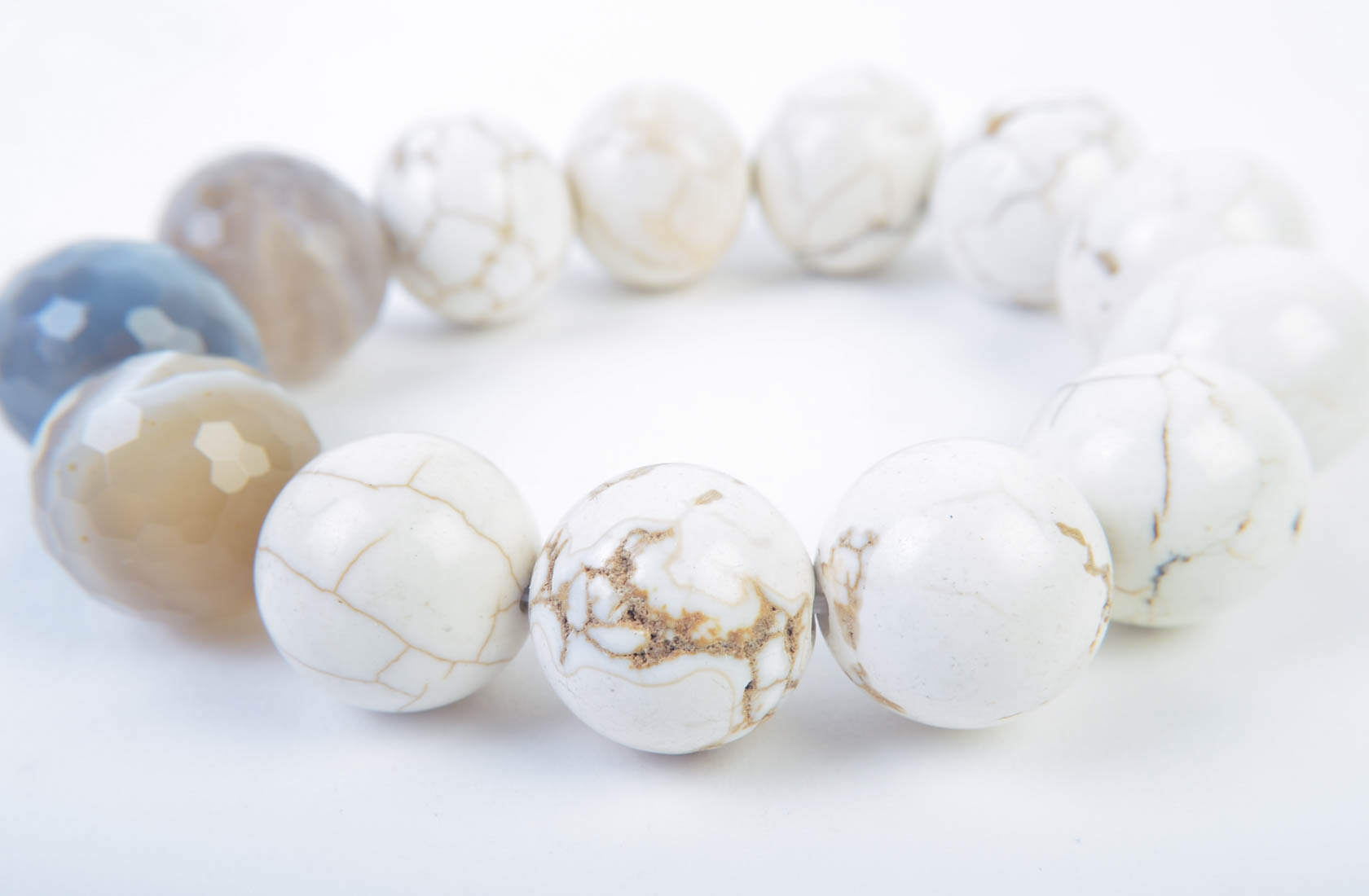 Trio of Hardtone Bead Bracelets