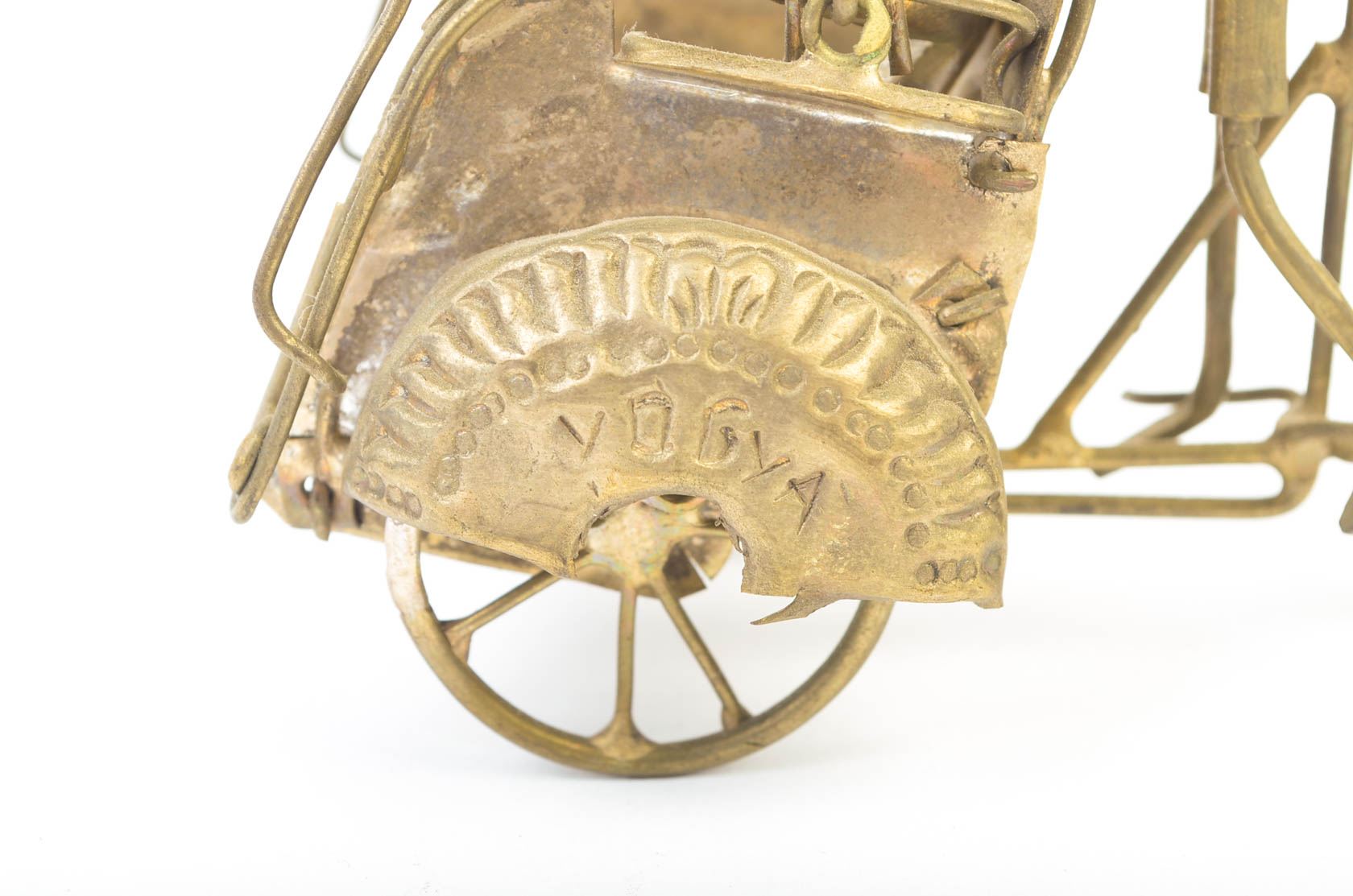 Trio of Brass Figures