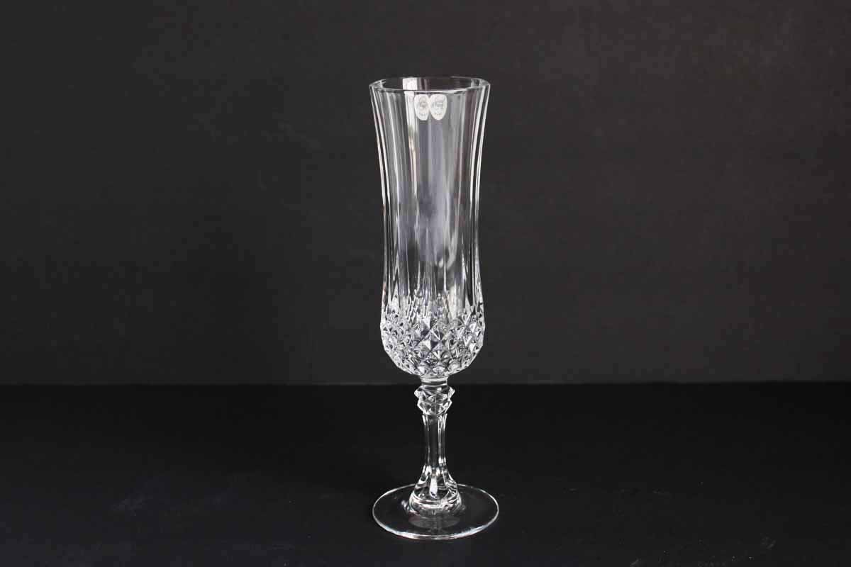 Set of French Cristal d'Arques "Longchamp" Champagne Flutes