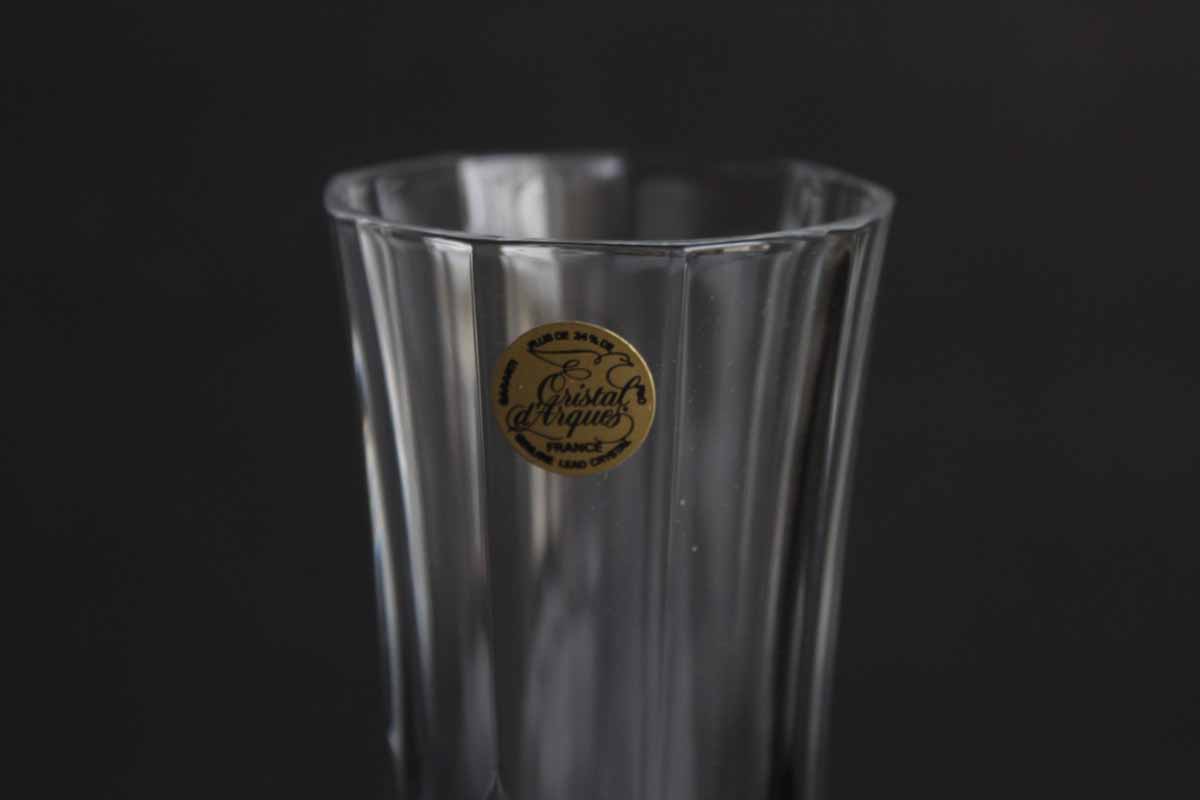 Set of French Cristal d'Arques "Longchamp" Champagne Flutes