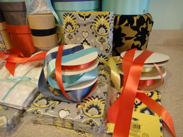 Hand Made Boxes, Ribbons and Bags
