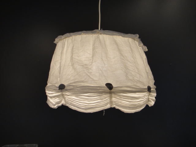 Two Large Cloth Hanging Lights