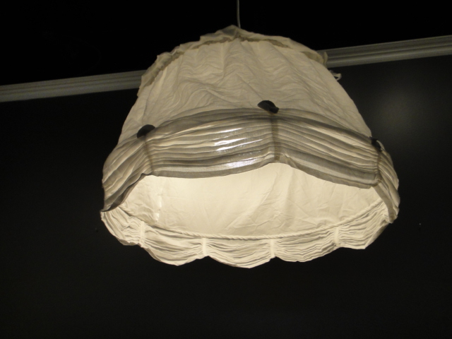 Two Large Cloth Hanging Lights