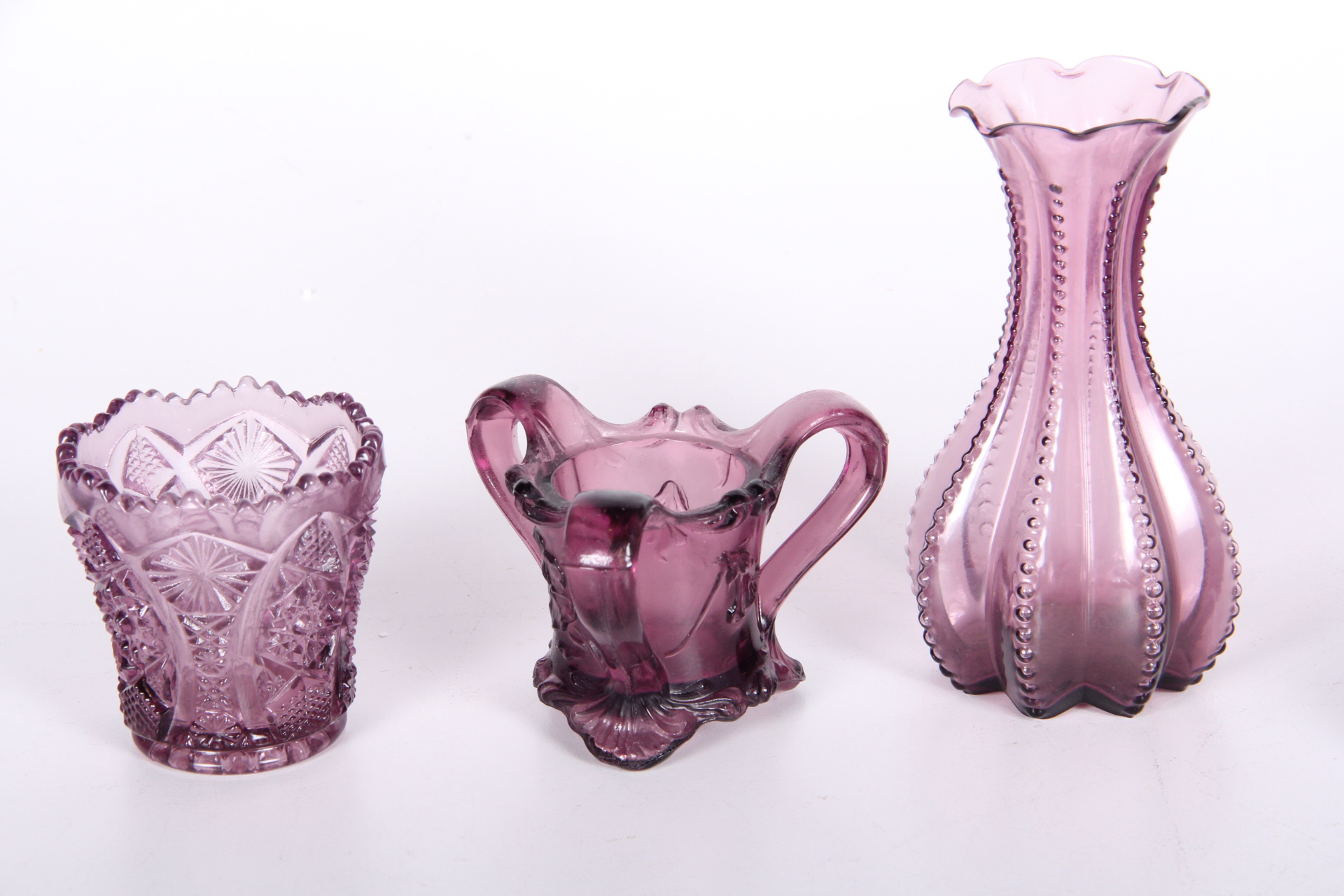 Wedgwood Trinket Box and Amethyst Glassware