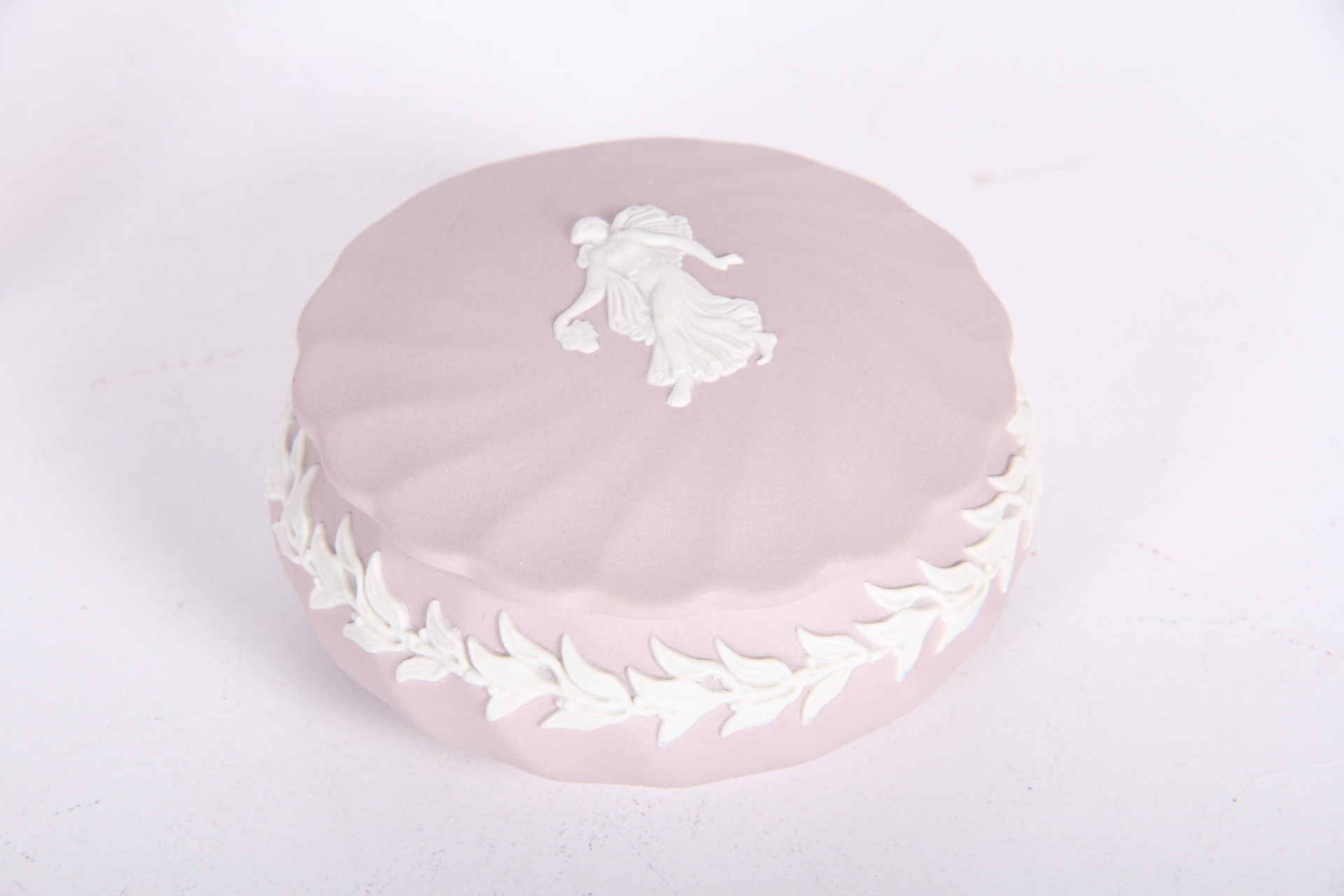 Wedgwood Trinket Box and Amethyst Glassware