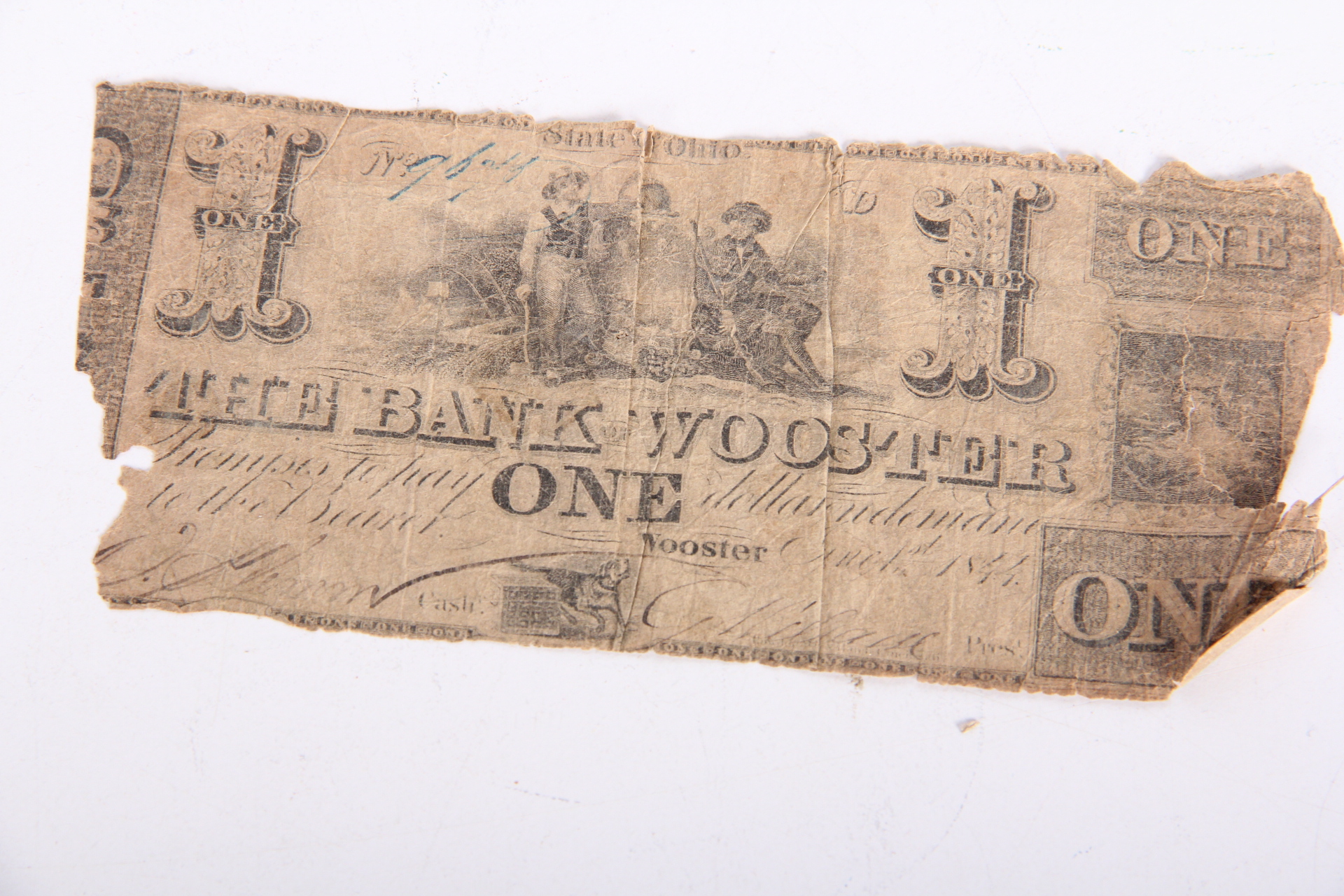 Trio of Antique Bank Notes