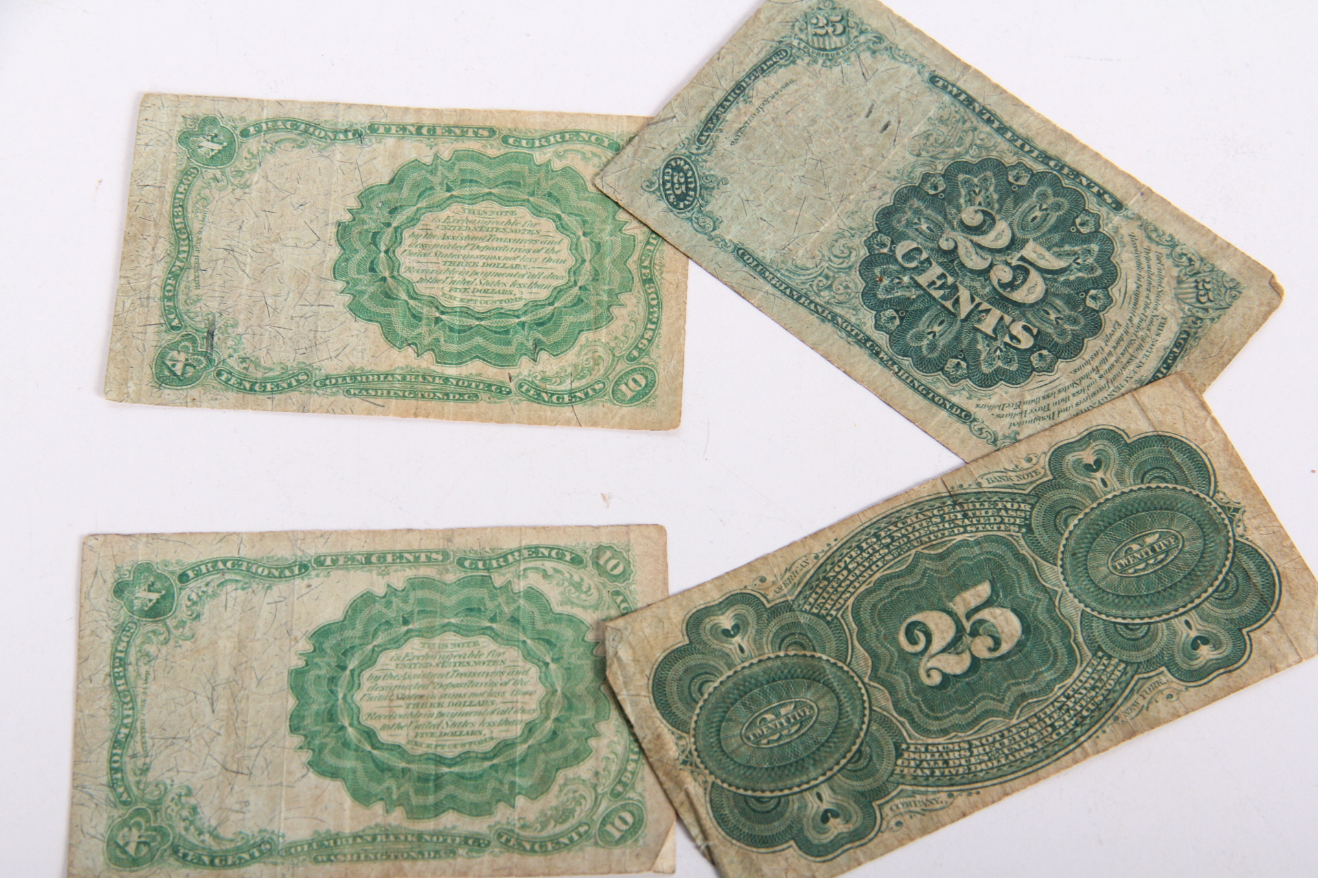 Antique United States Fractional Currency