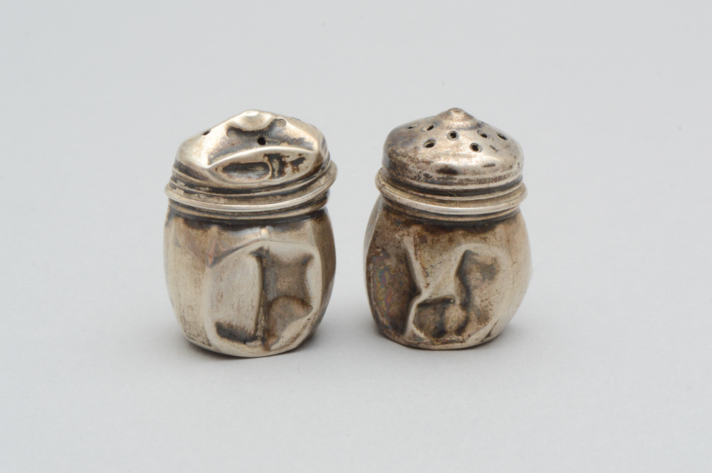 Sterling Individual Shakers and Lighter
