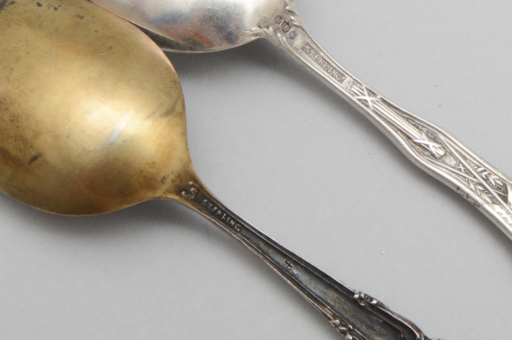 Sterling Individual Shakers and Lighter