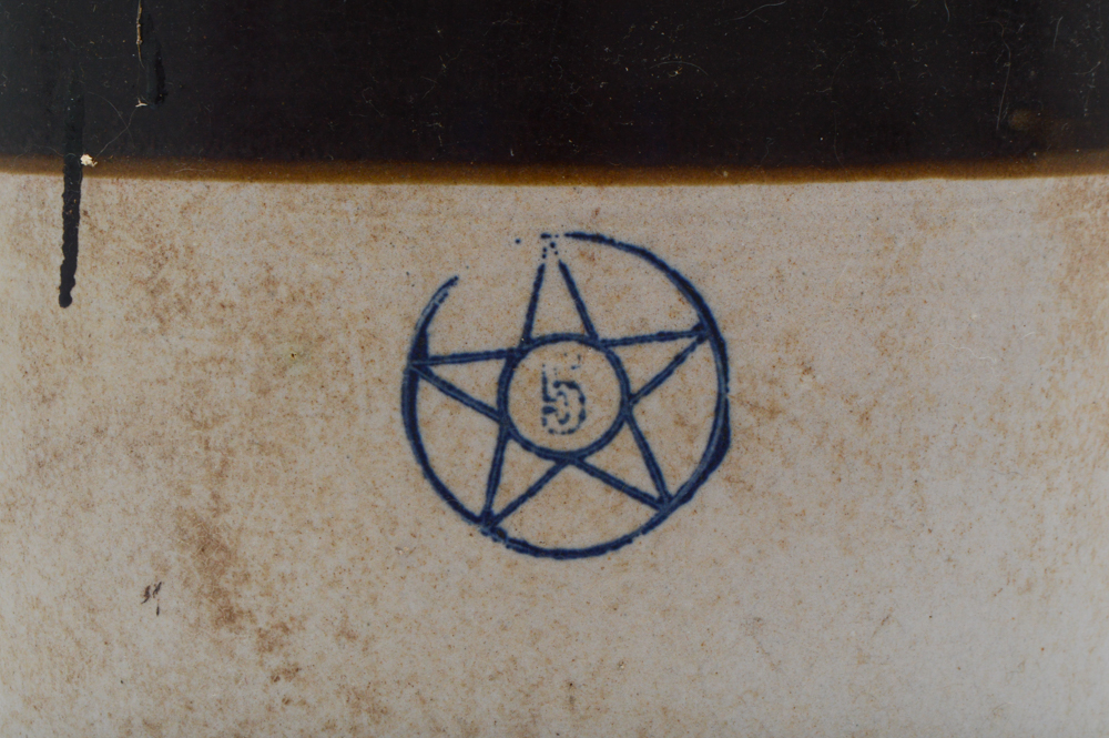 Two Antique Salt Glaze Jars