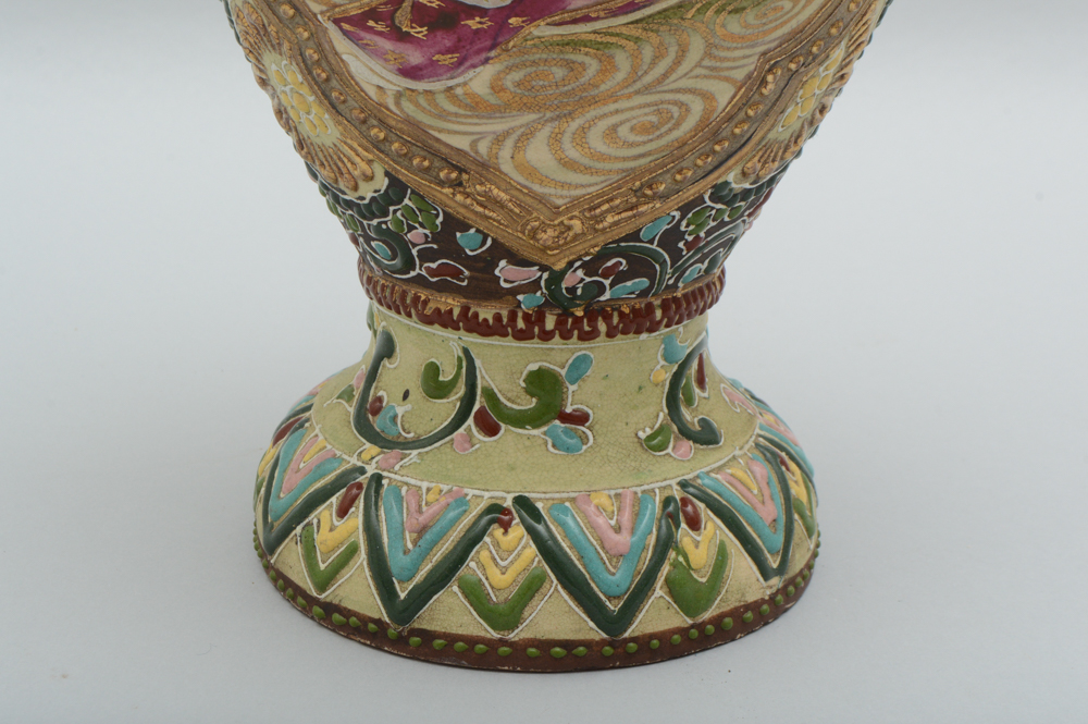 Large Asian-Inspired Decorative Vase