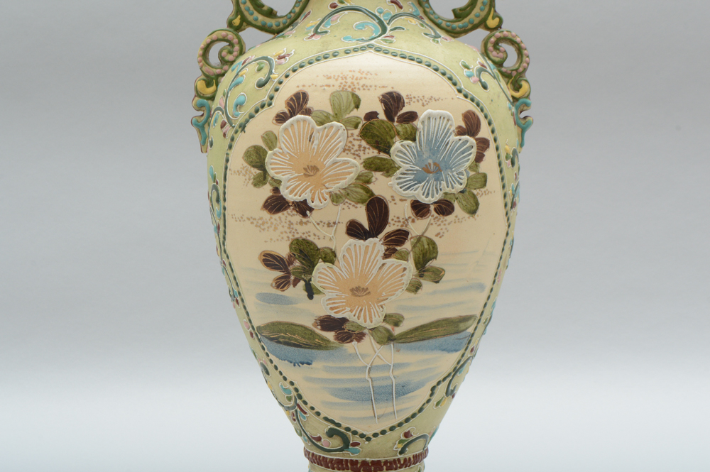 Large Asian-Inspired Decorative Vase