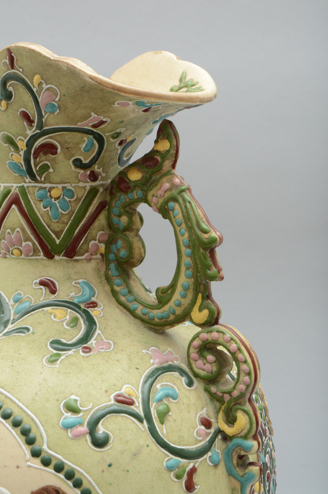 Large Asian-Inspired Decorative Vase