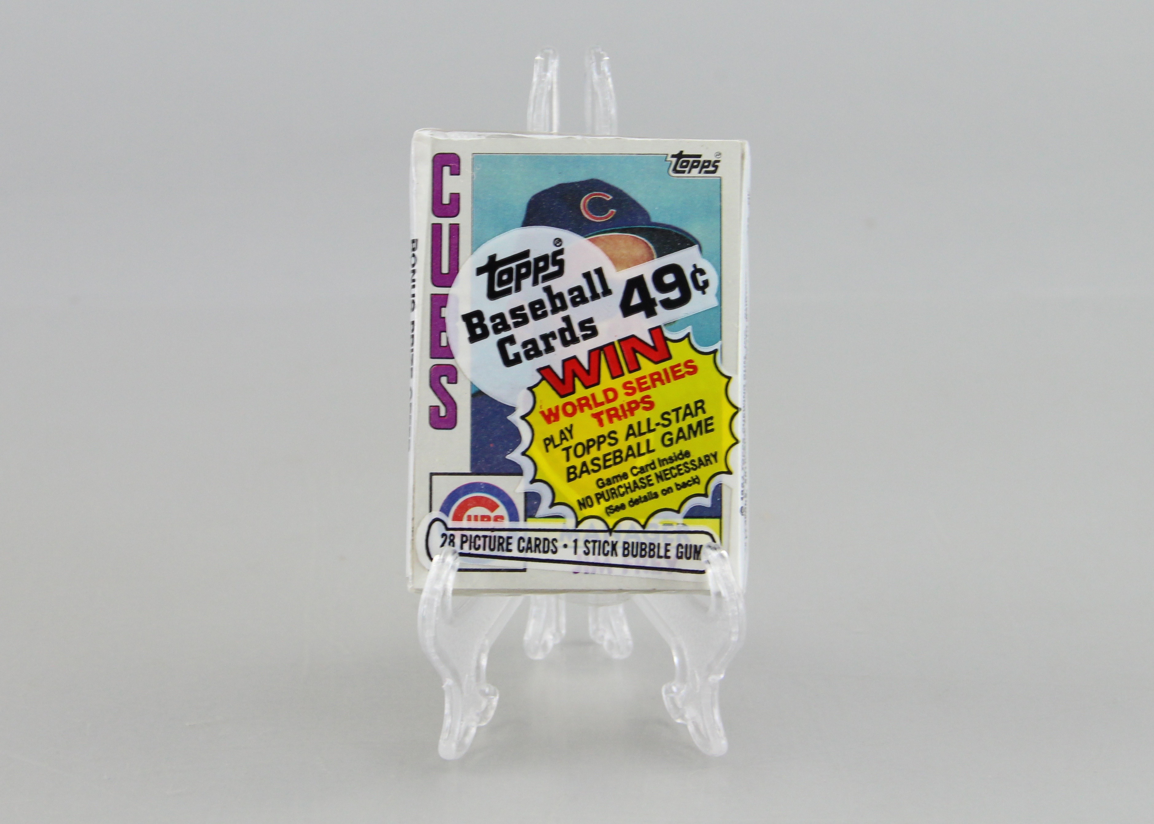 Unopened Topps 1984 Chicago Cubs Baseball Card Pack