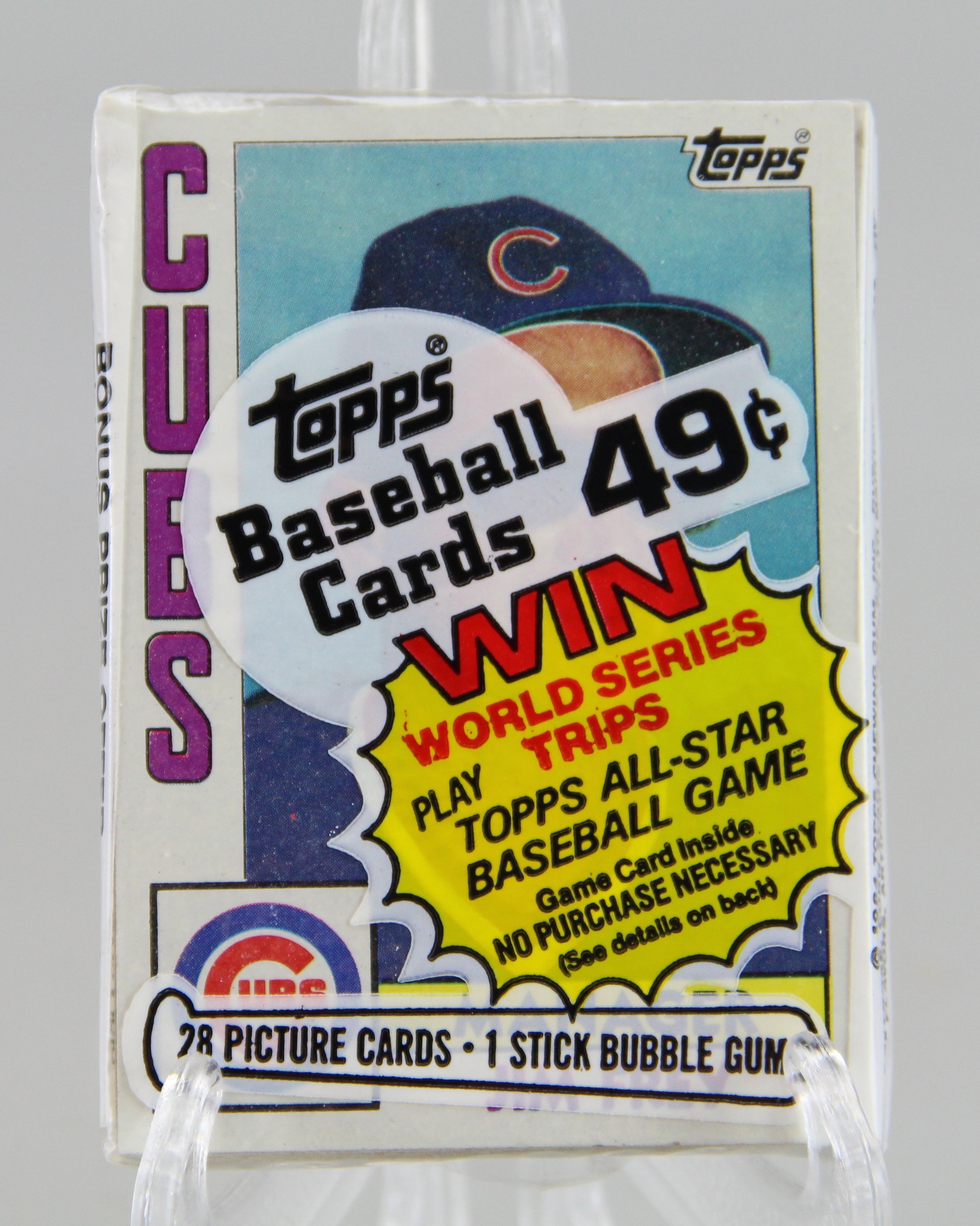 Unopened Topps 1984 Chicago Cubs Baseball Card Pack