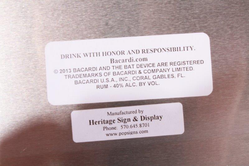 Trio of Bacardi Signs