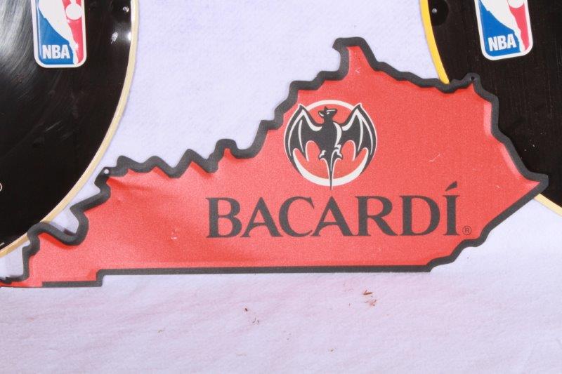 Trio of Bacardi Signs