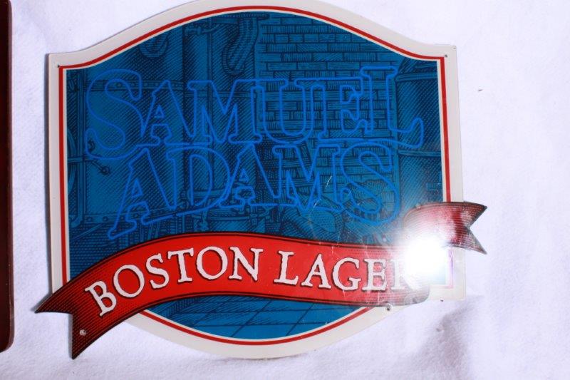 Pair of Sam Adams Lighted Signs