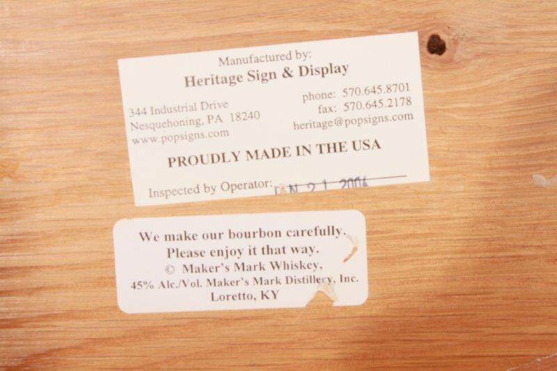 Maker's Mark Barrel Head