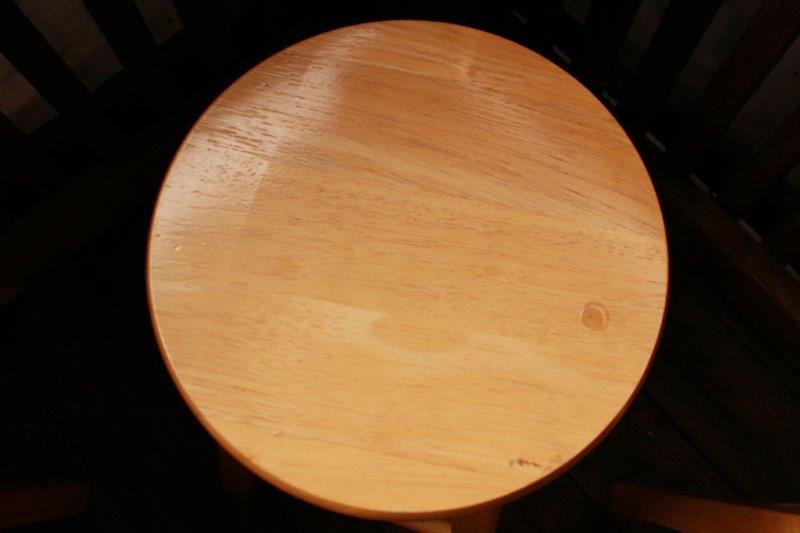 Set of Five Wooden Bar Stools