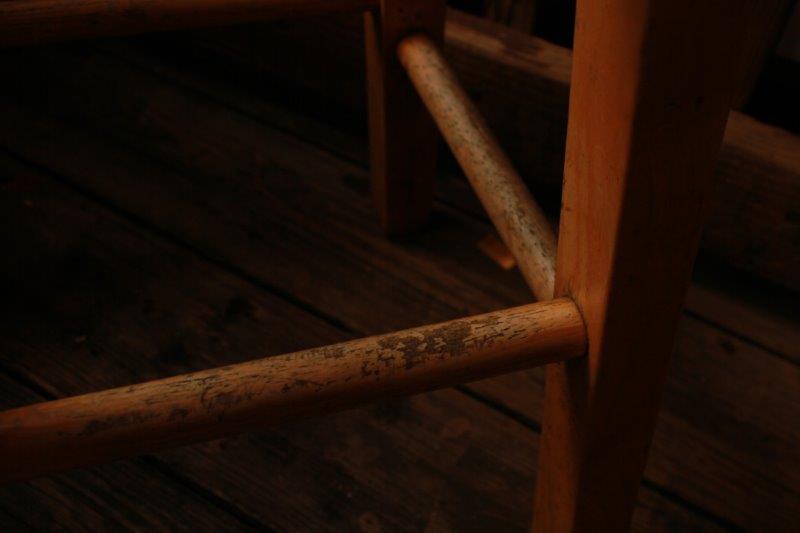 Set of Five Wooden Bar Stools