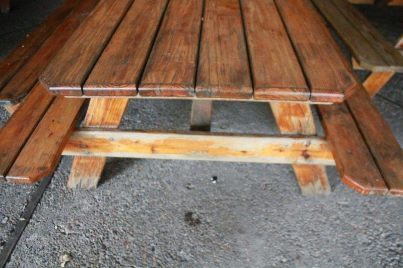Wooden Amish Built Picnic Table