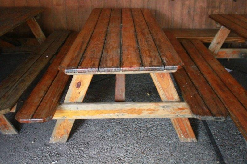 Wooden Amish Built Picnic Table