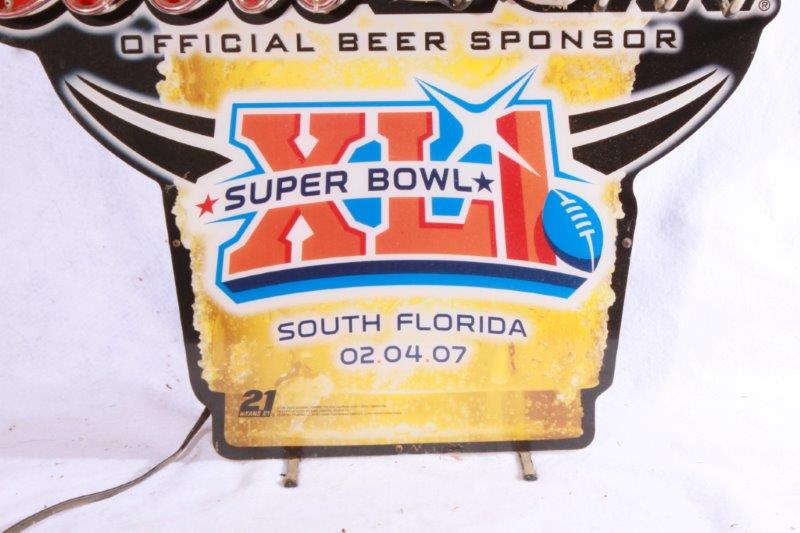 Coors Light Super Bowl XLI Neon sign