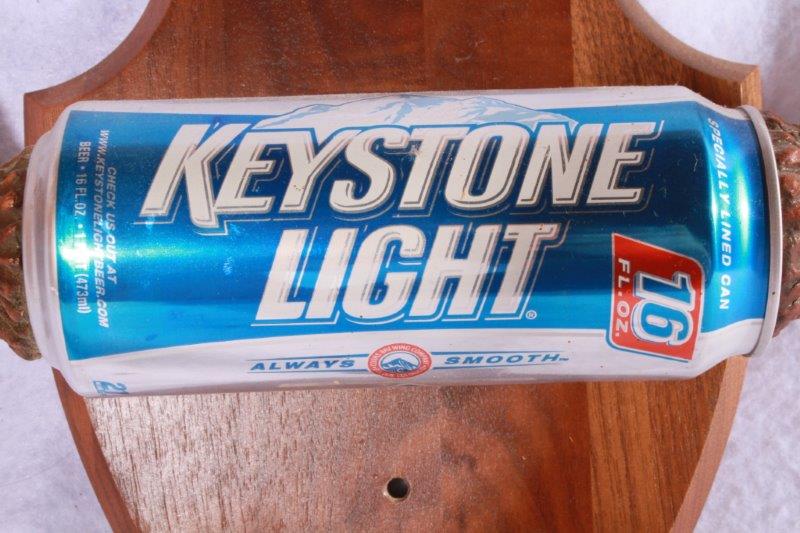 Keystone Light Antlered Wall Plaque