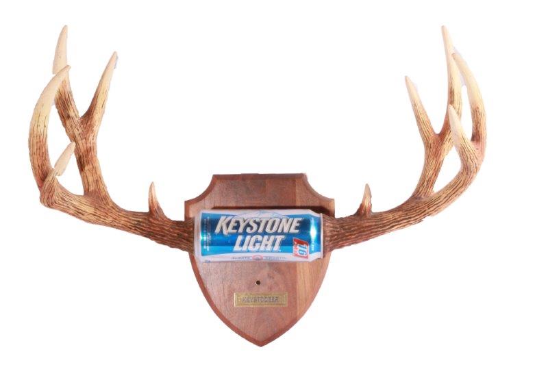 Keystone Light Antlered Wall Plaque