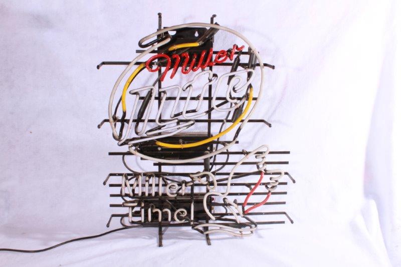 Miller Lite with Duck Neon Sign