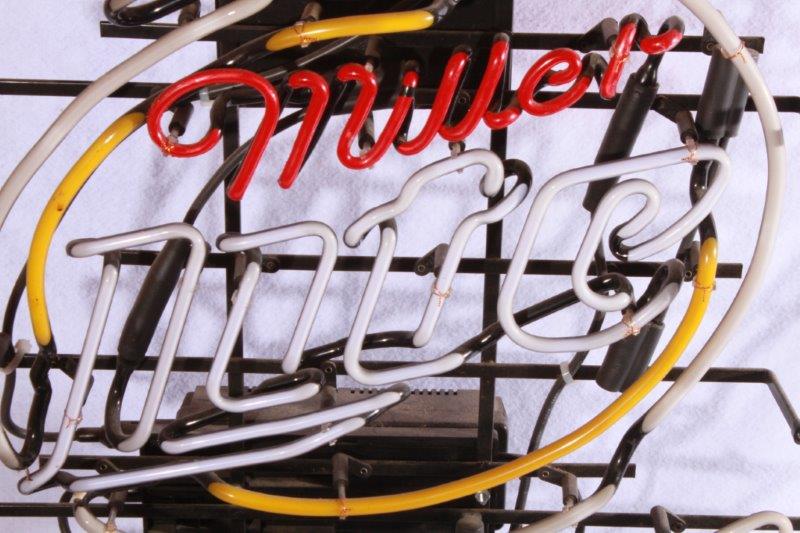 Miller Lite with Duck Neon Sign