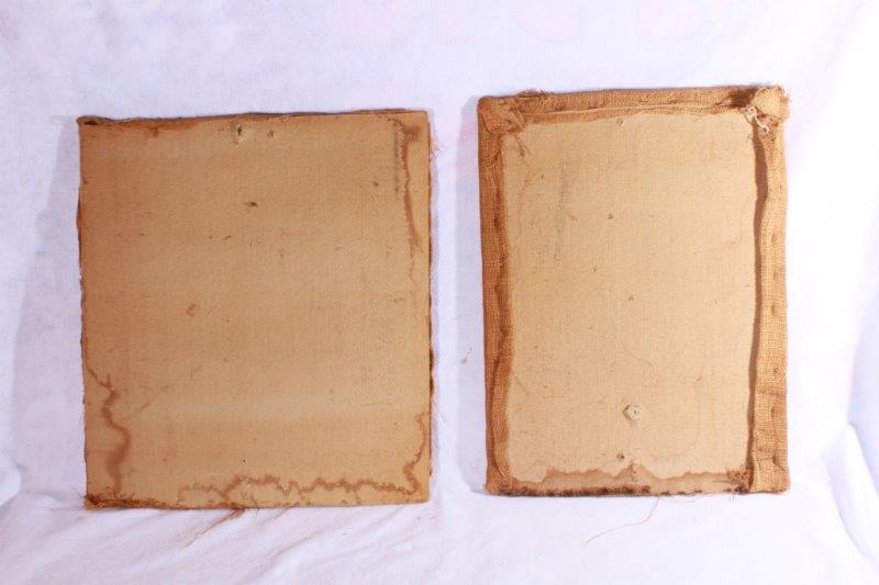 Vintage Mounted Tobacco Sacks