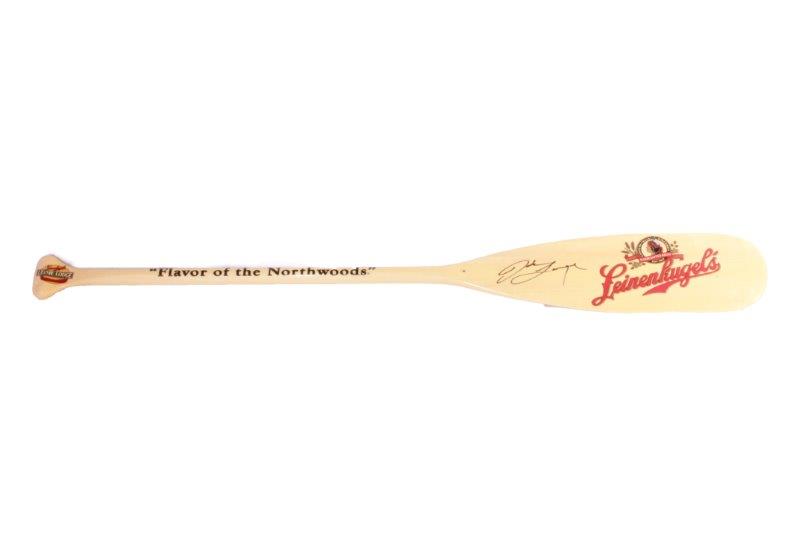 Signed Leinenkugel's Boat Oar by Jake Leinenkugel