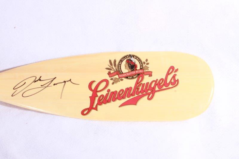 Signed Leinenkugel's Boat Oar by Jake Leinenkugel