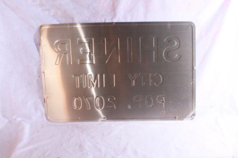 Shiner Faux Highway Sign