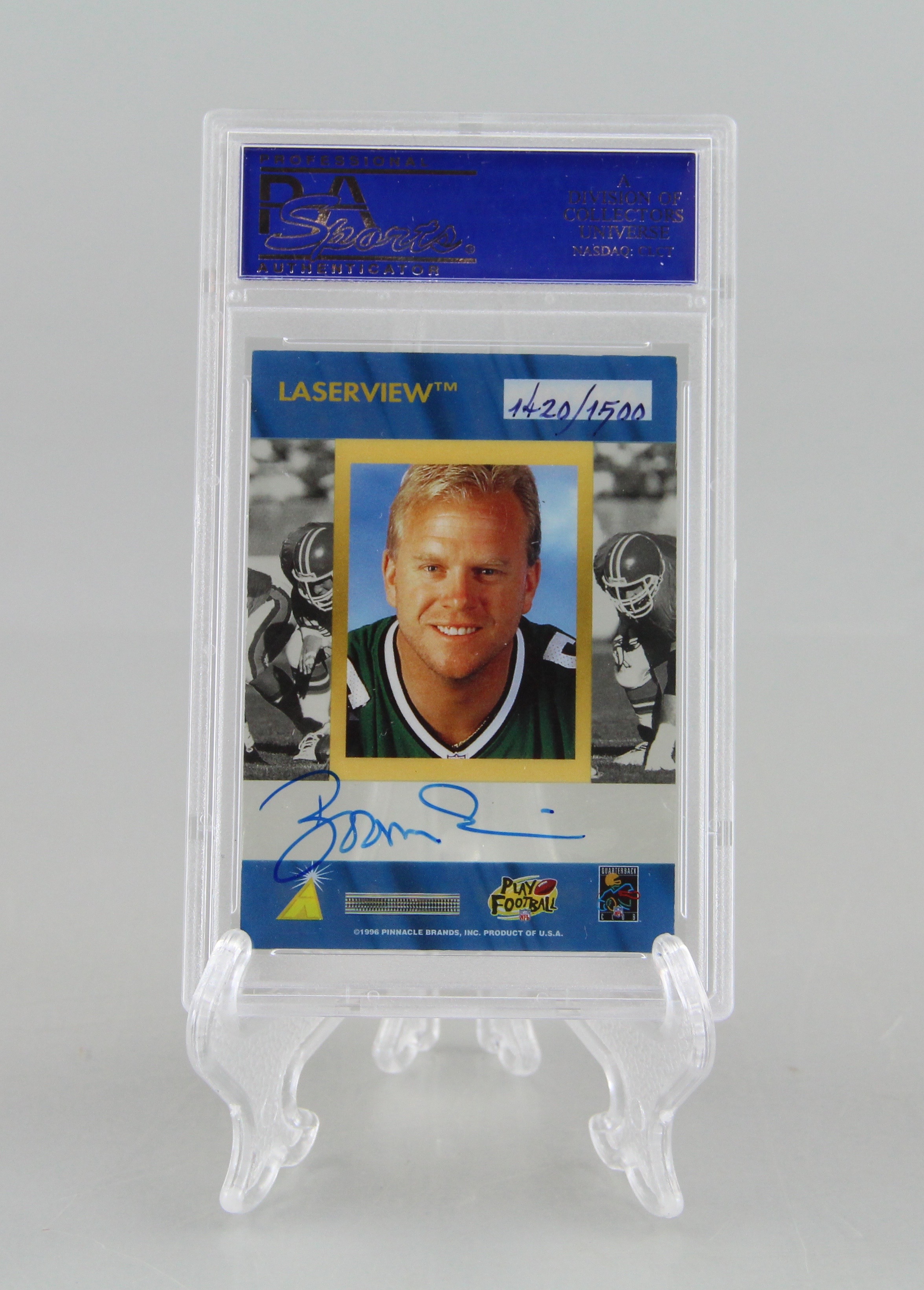 Brett Favre Rookie Card Laserview Boomer Esiason Football Card