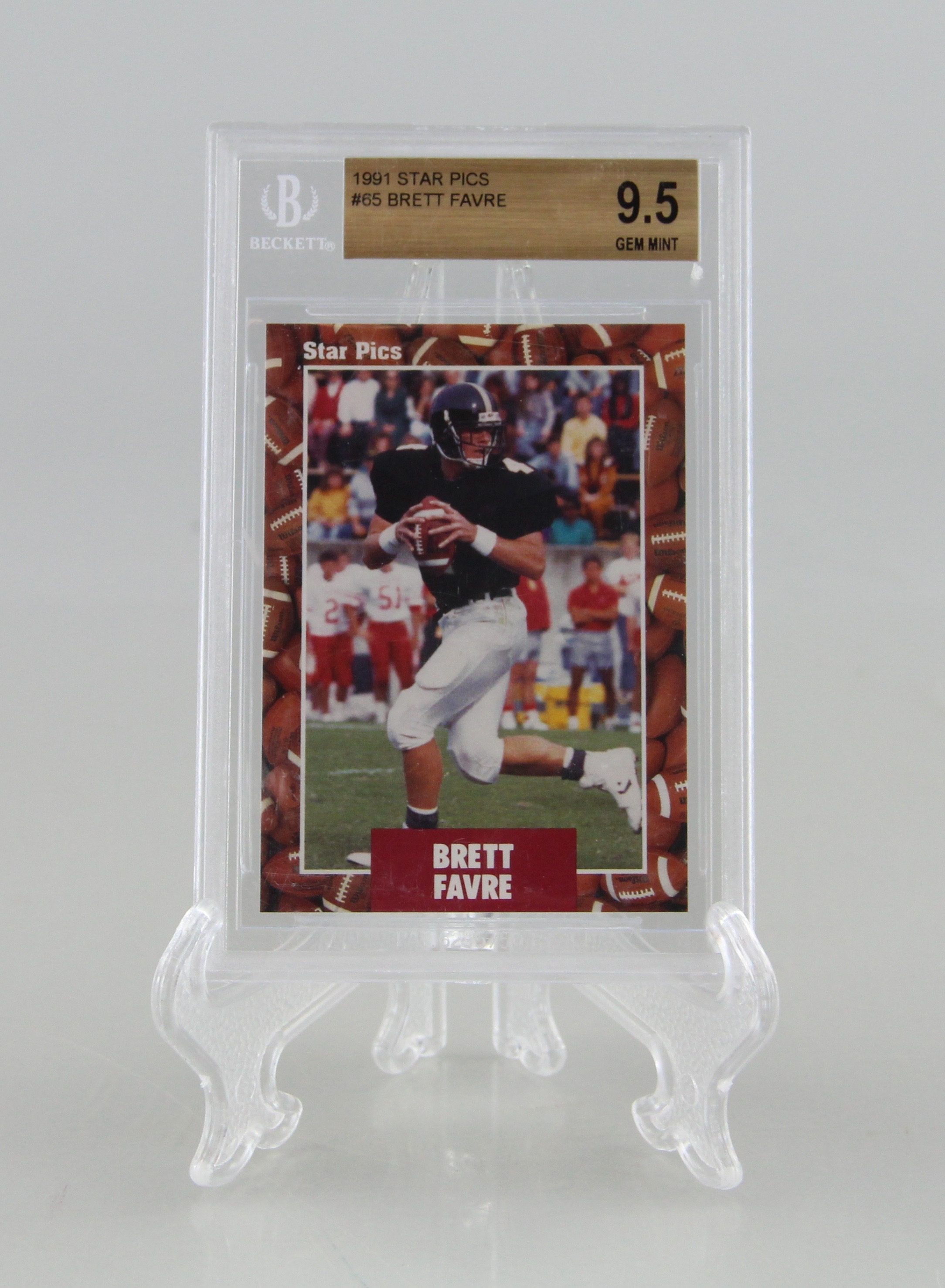 Brett Favre Rookie Card Laserview Boomer Esiason Football Card