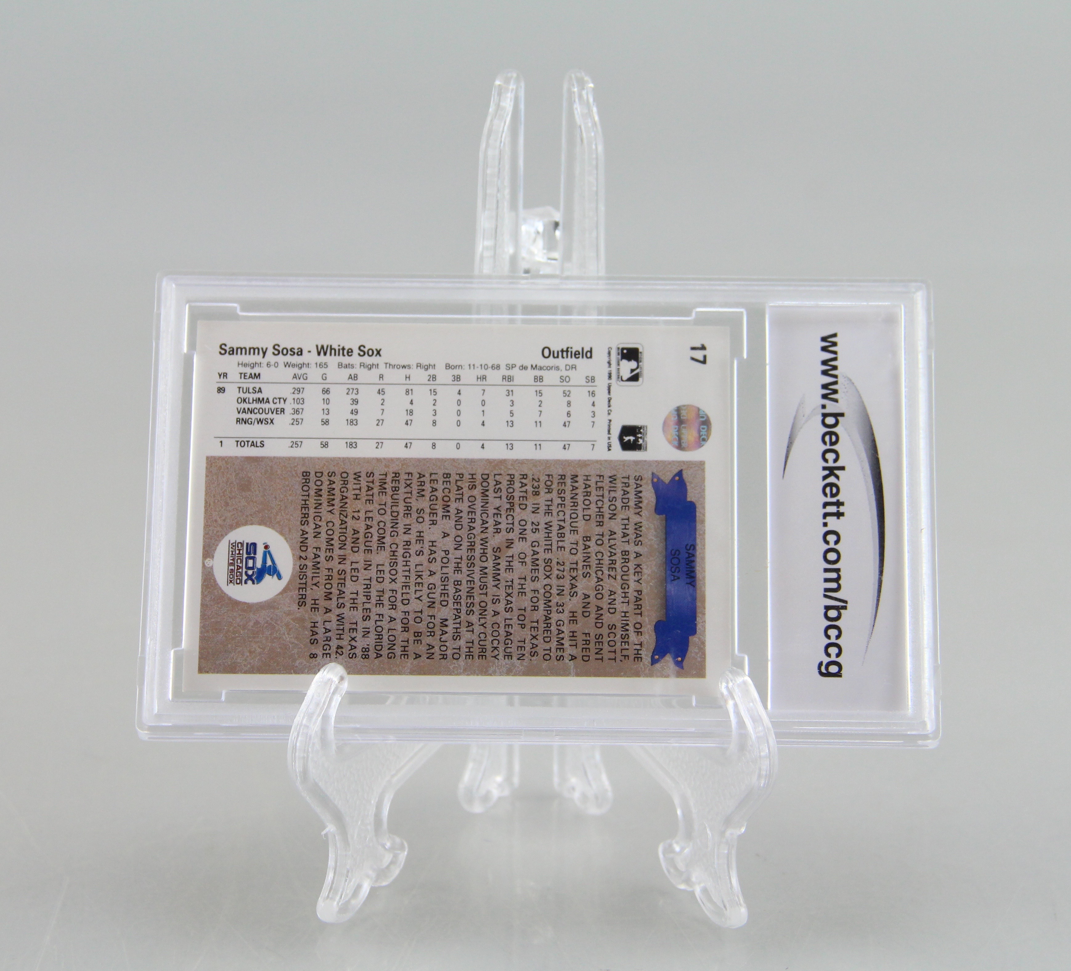 Assortment Of Graded Baseball Cards Sammy Sosa And Barry Bonds