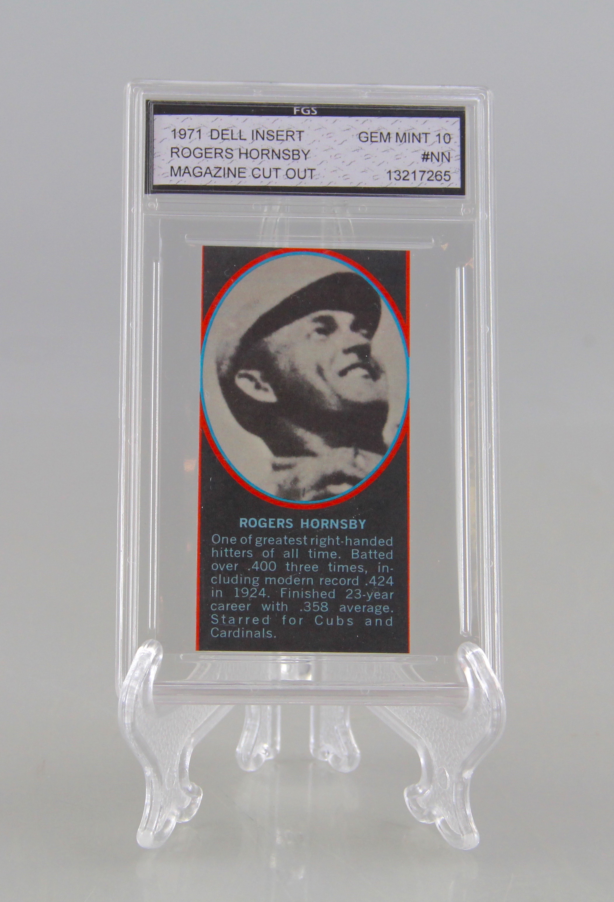 Pair of Dell Insert Cut Out Baseball Cards