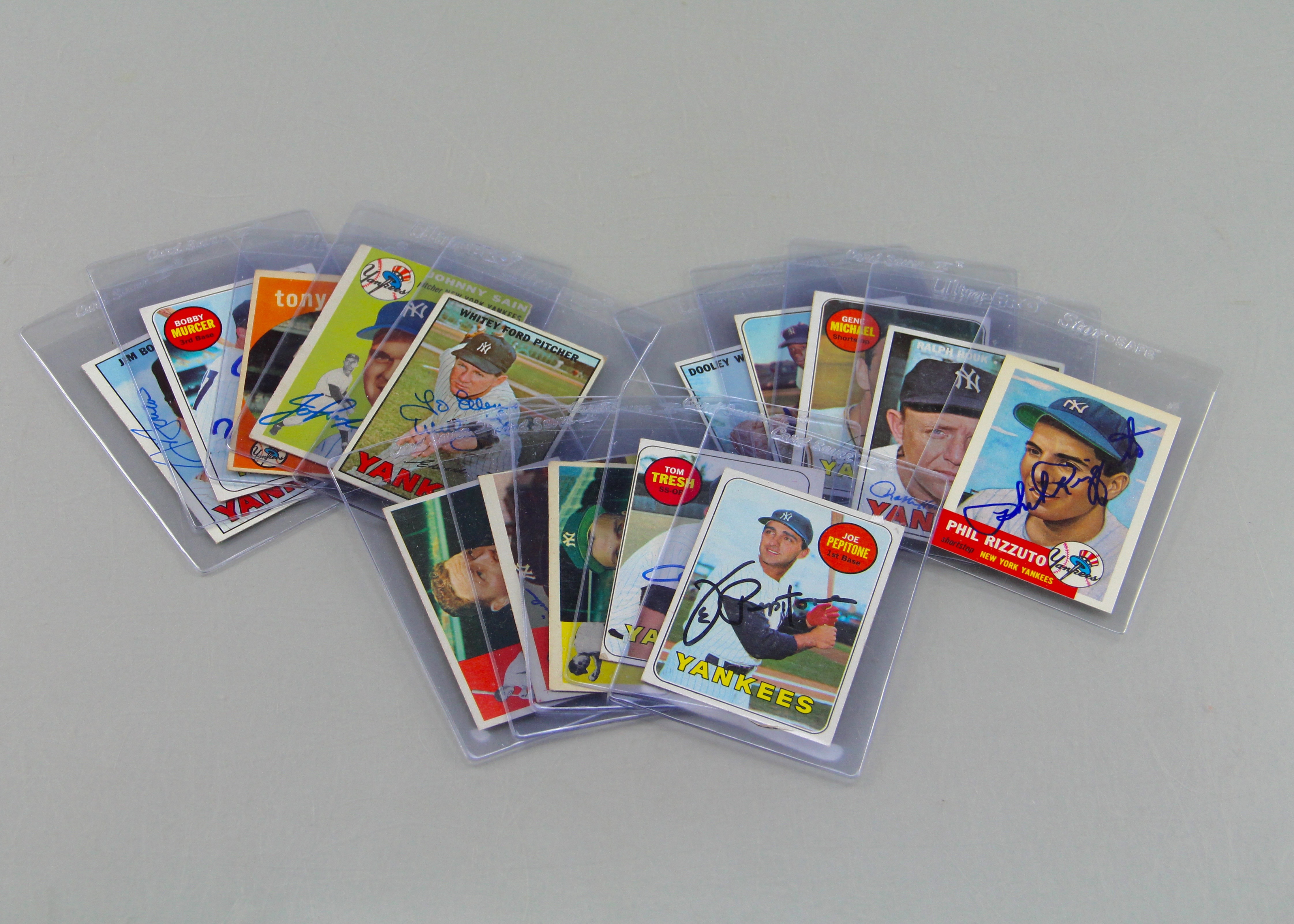 Collection of Vintage Autographed Yankees Cards