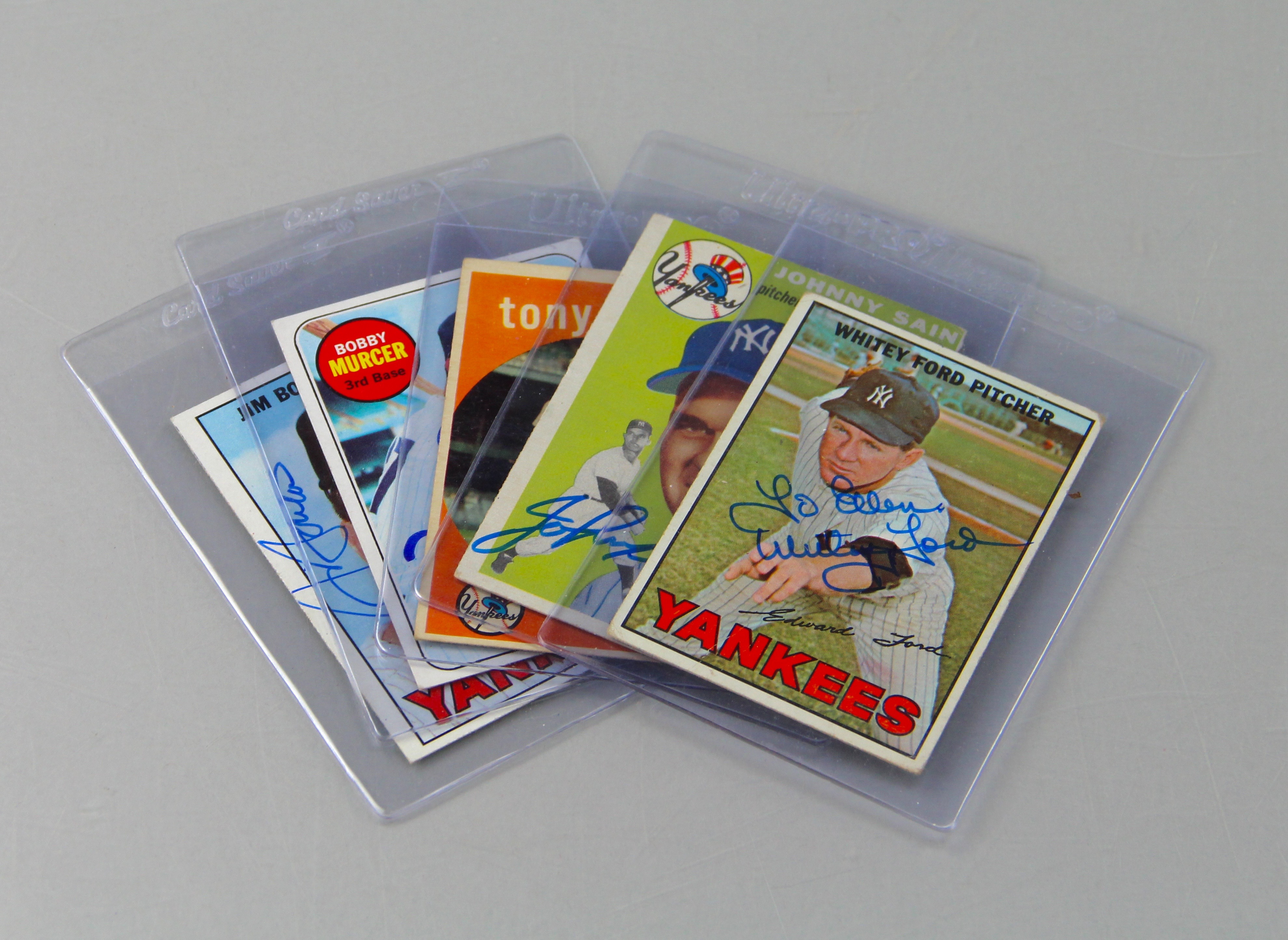 Collection of Vintage Autographed Yankees Cards