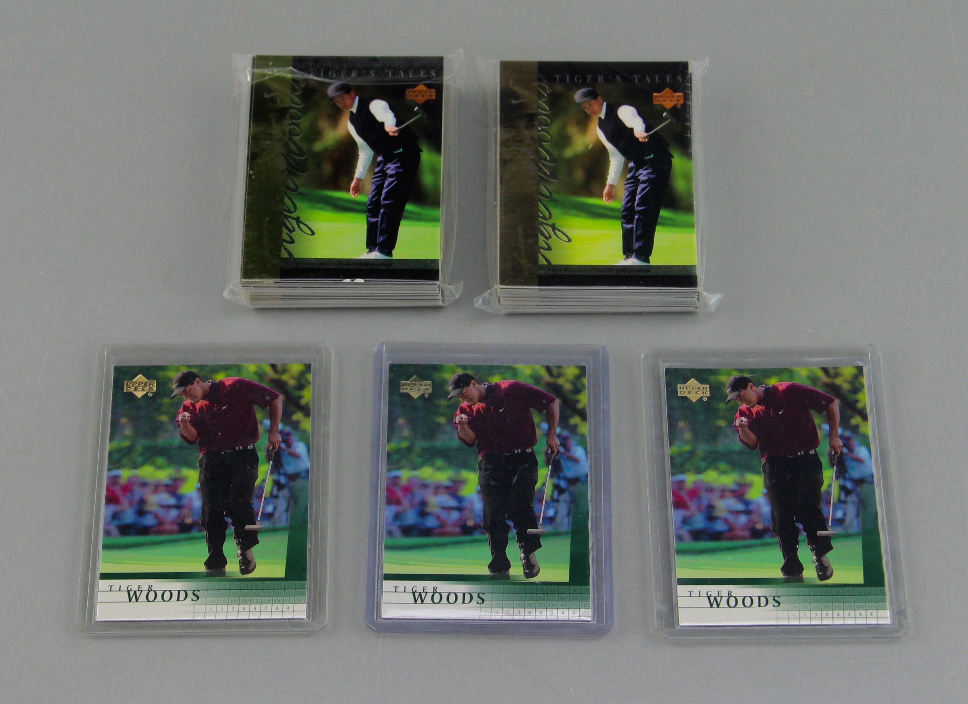 Collection of Tiger Woods Rookie and Collector Golf Cards